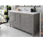 Ensemble de meuble-lavabo simple 60 po avec dessus en quartz Ahuviel-98195103