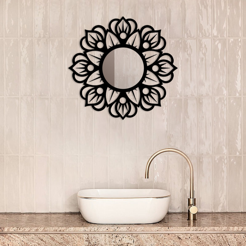 Aybar Metal Flat Wall Mirror