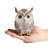 Shimmering Ornate Brown Owl statue