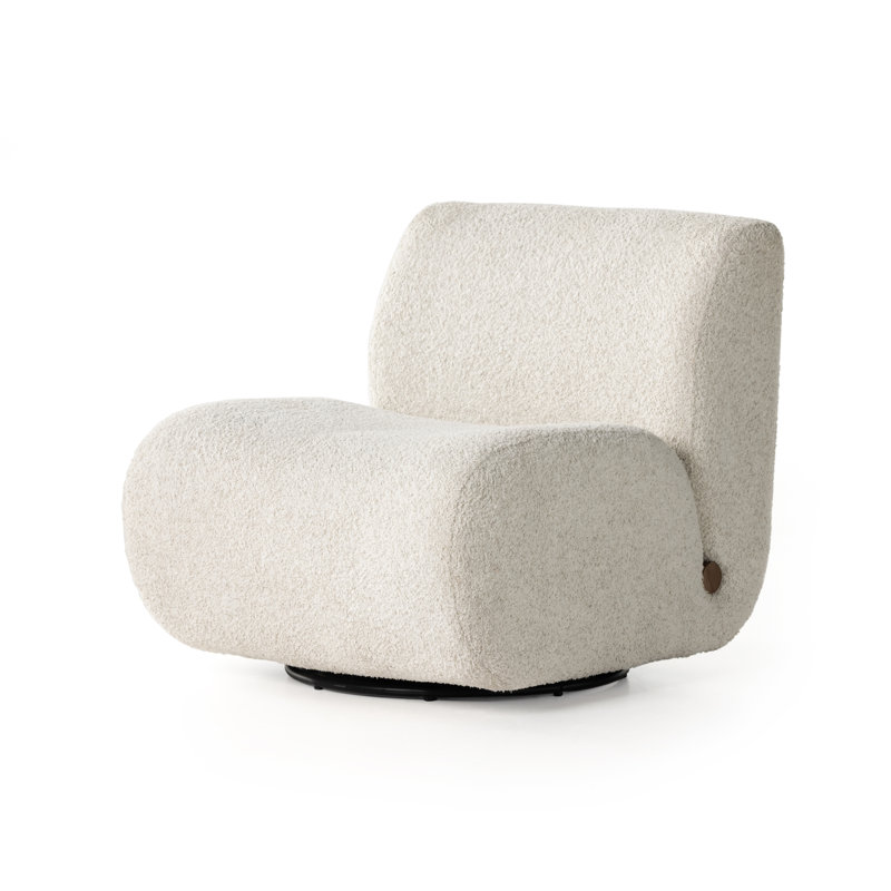 Siedell Swivel Lounge Chair, Sheldon Ivory