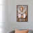 Toile avec cadre en bois brun classique n'est pas disponible