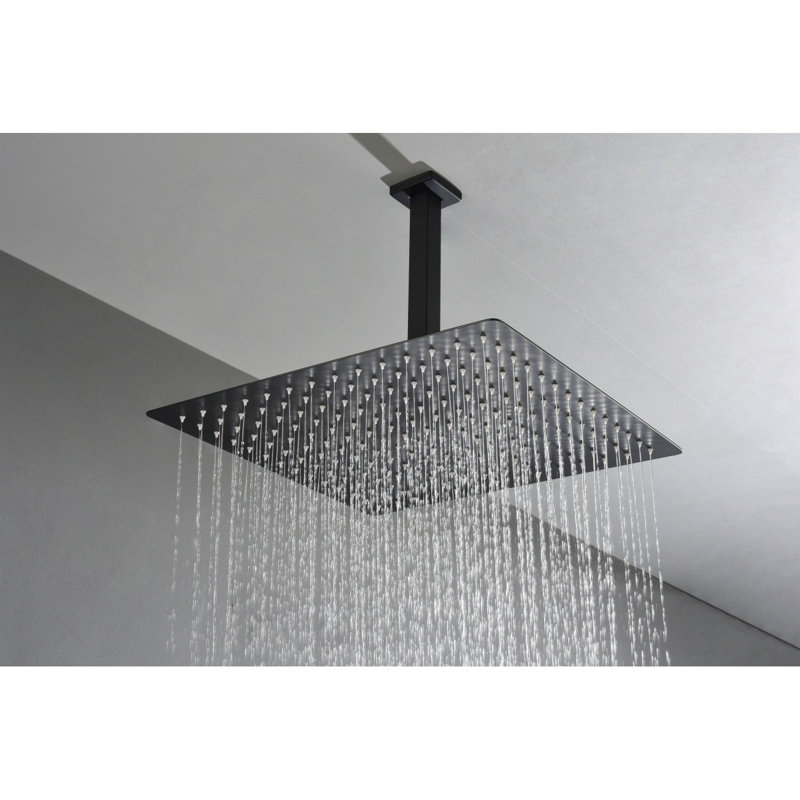 16" Matte Black Bathroom Luxury Shower Head, Shower Head, Shower Heads