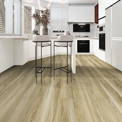 Hayes 7 po X 48 po Plancher de vinyle rigide 12mil 5mm
