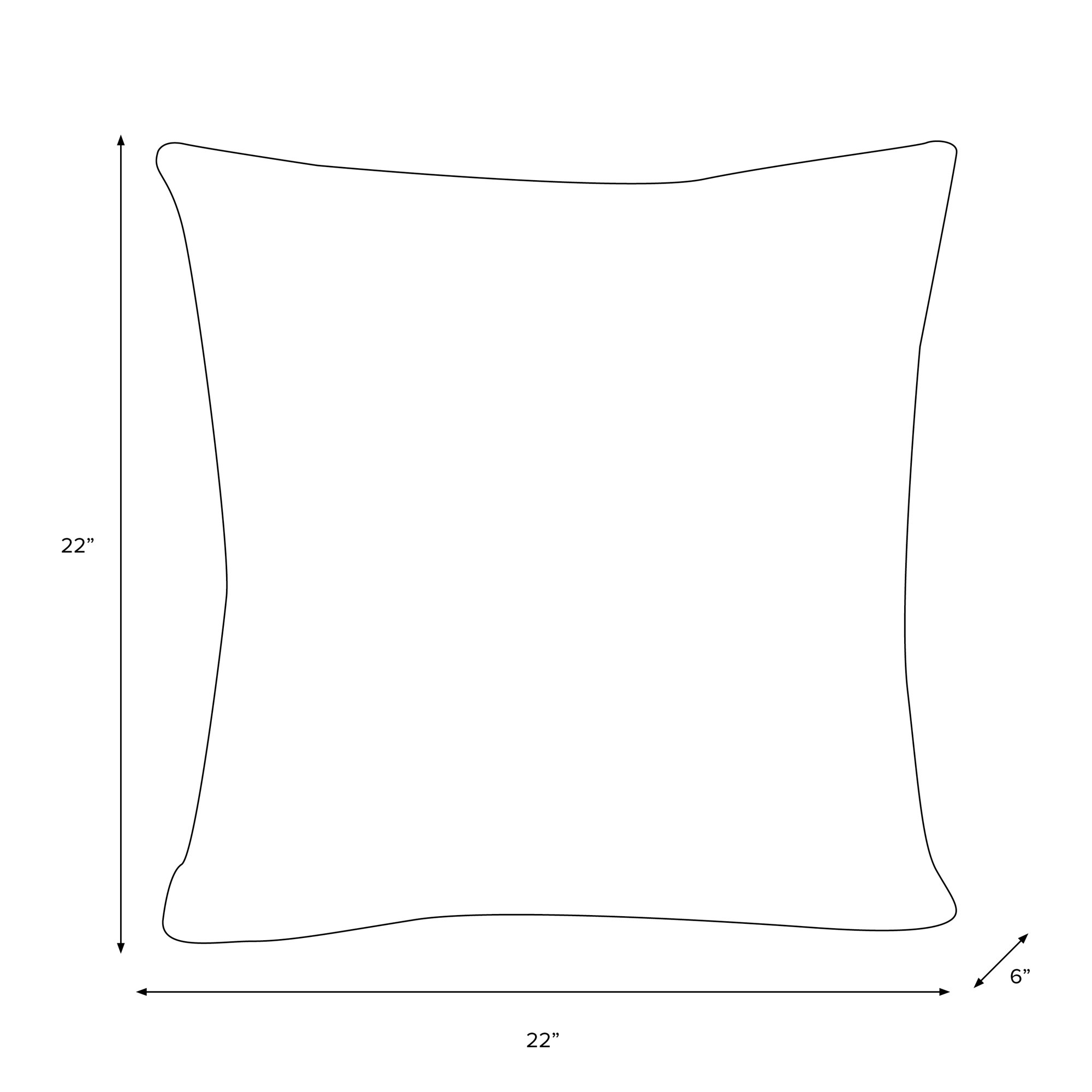 Arkins Geometric Cotton Throw Pillow, Cover, Green/White, 22