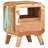 Cissie Bedside Cabinet 11.8" x 11.8" x 16.1" Rough Mango Wood-1797238071