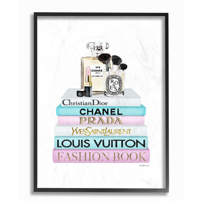« styleing designer maquillage bookstack blue », impression
