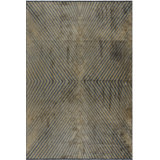 Rapture Charcoal Gray/Light Brown Chevron Luxury Area Rug