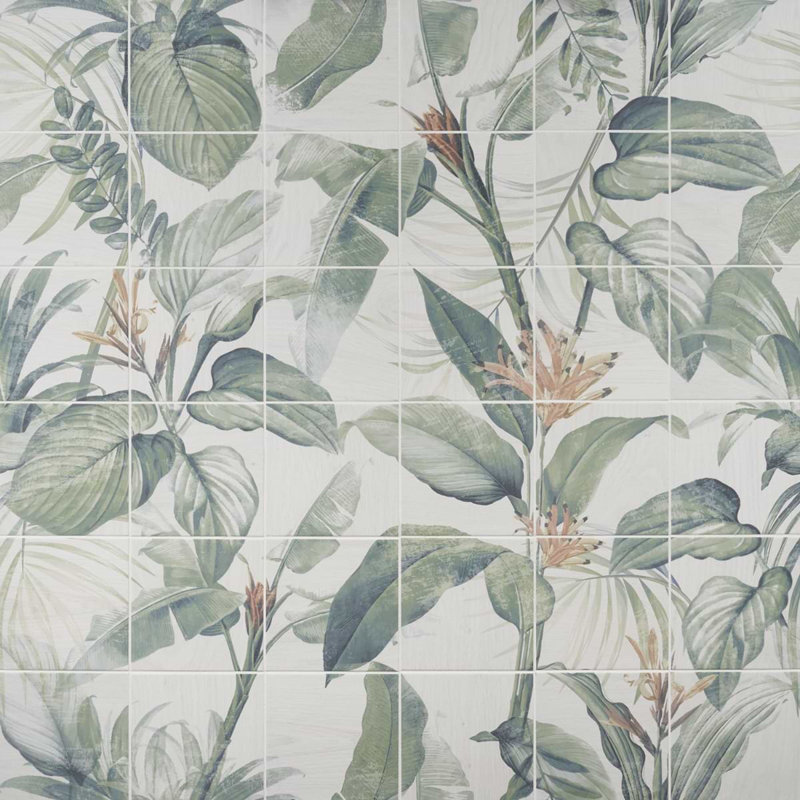 Angela Harris Wilder 7.87 In. X 7.87 In. Matte Porcelain Floor And Wall Mural Tile (15.49 Sq. Ft. / Case)