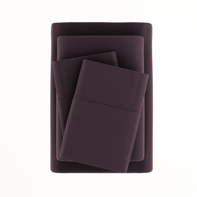 Simply Soft™ Chevron Embossed Bed Sheet Set