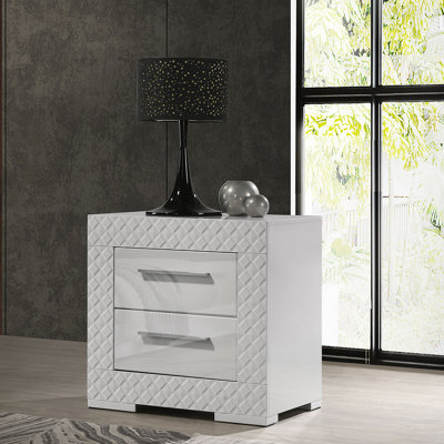 Table de chevet 2 tiroirs Pierce