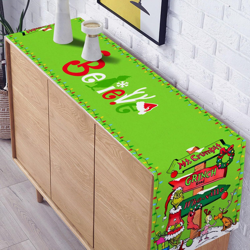 Chemin de table de Noël Merry Christmas