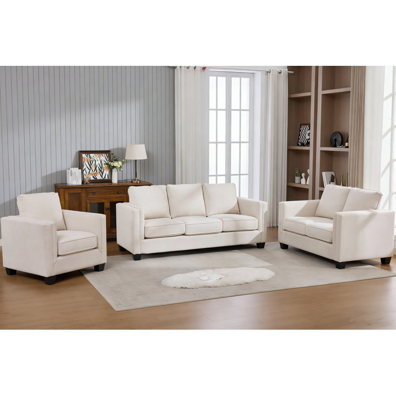 Fauteuil simple rembourré 35,6 po, fauteuil simple en tissu