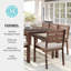 Ensemble de patio toutes saisons Martha Stewart Bedford avec table de 71 po et 8 chaises de salle à manger empilables-109713924