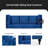 Ikeny 83.66 " Faux Leather Sofa