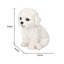 White Bichon Frise Decorative Puppy Figurine for Home & Garden Décor, Handpainted Polyresin Dog Statue, Realistic Design | Gift for Dog Lovers | Weather-Resistant Indoor/Outdoor Decor