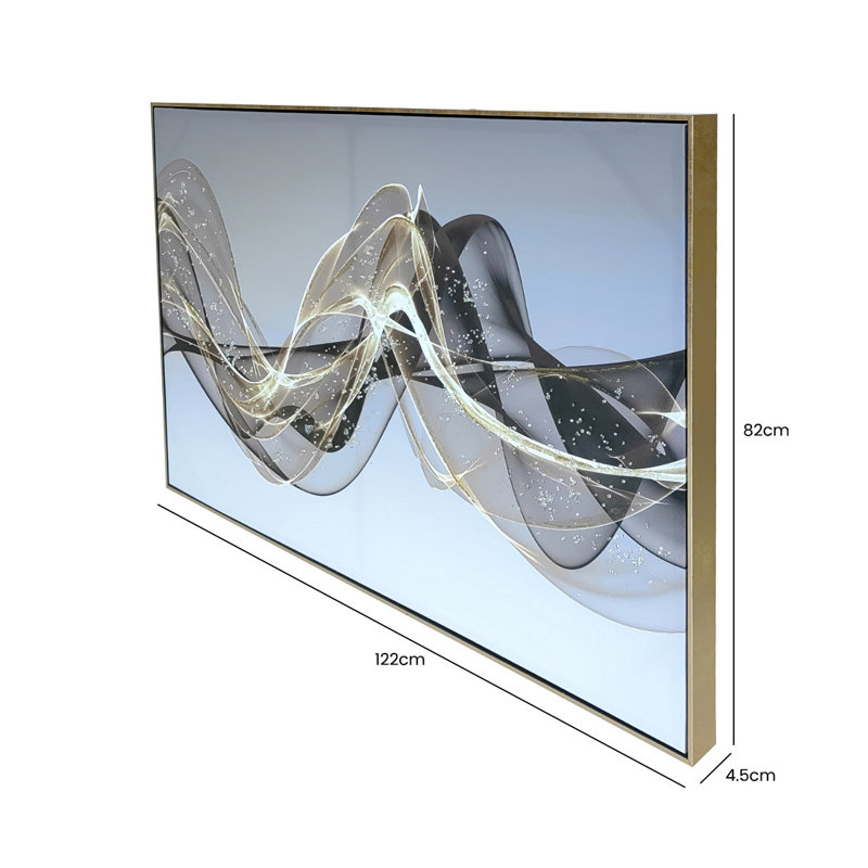 122cm Luxury Wall Art for Bedroom & Living Room Furniture, Wall Mounted Abstract Painting