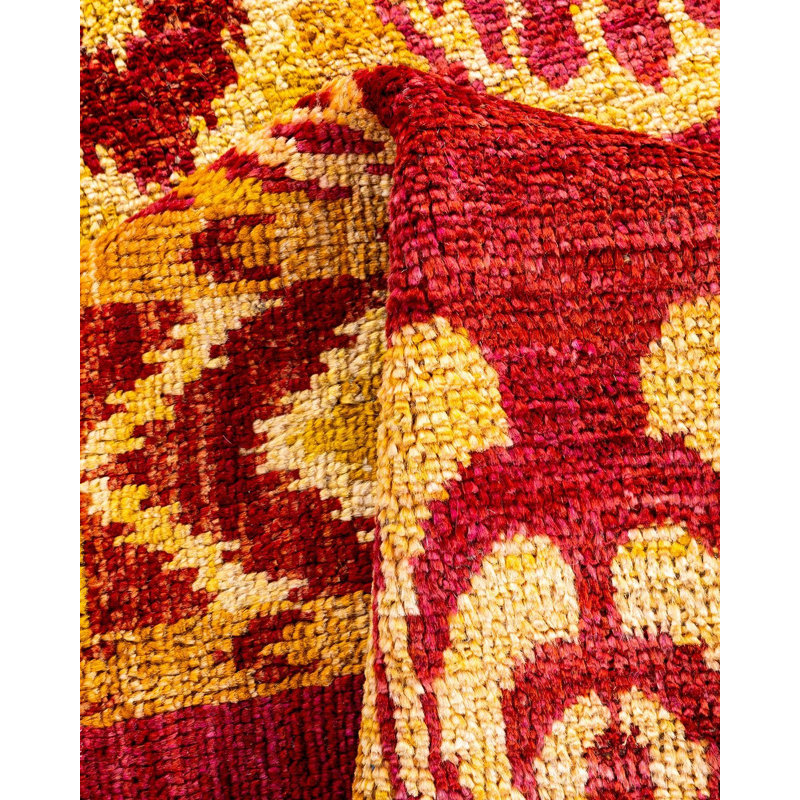 Contemporary One-of-a-Kind Rectangle 3'10" X 5'10" Hand Knotted Area Rug