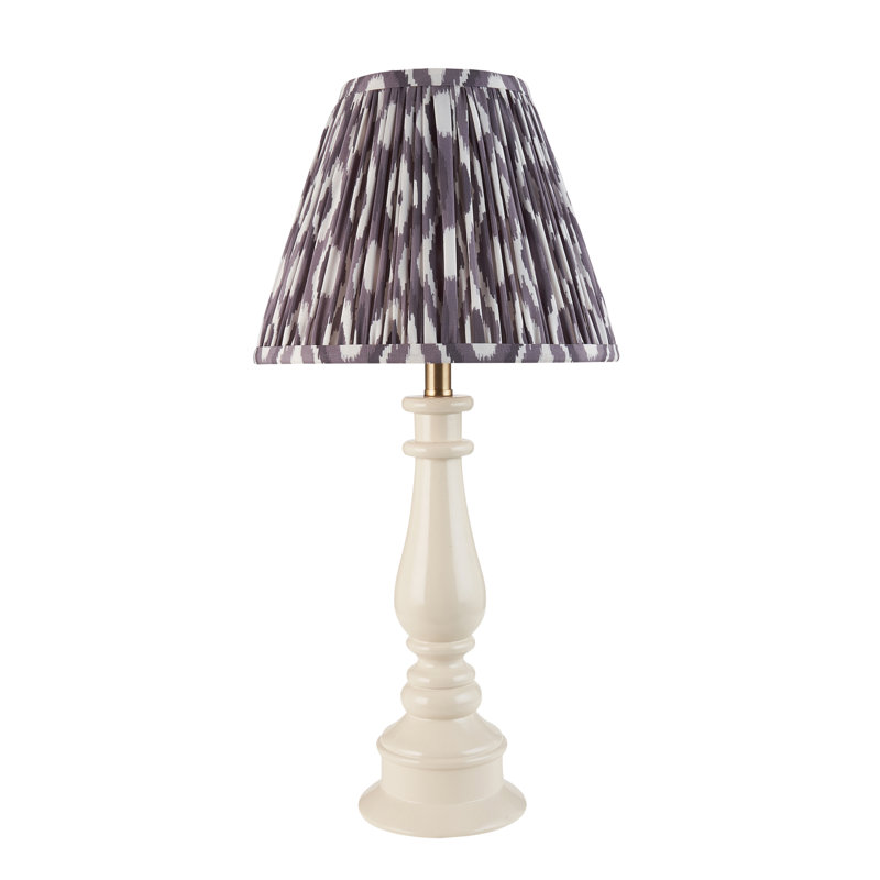 Myrtle Table Lamp, Pearl Grey, 52cm H x 25cm W x 25cm D
