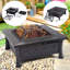Labonte Square Steel Charcoal Smokeless Fire Pit