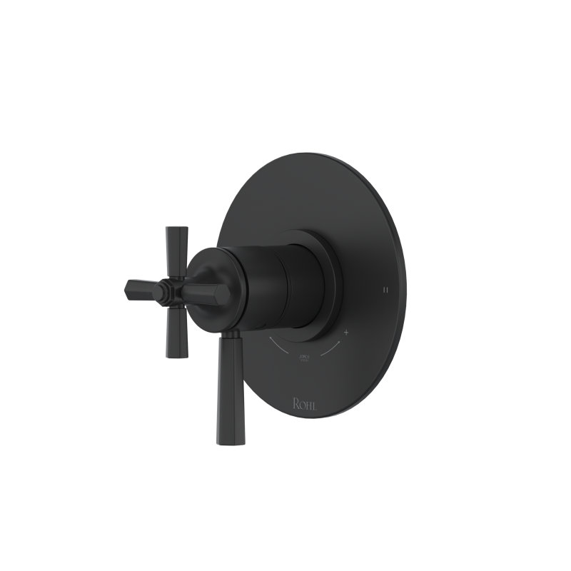 Garniture thermocompacte 1/2 "avec 2 fonctions Modelle, Noir mat