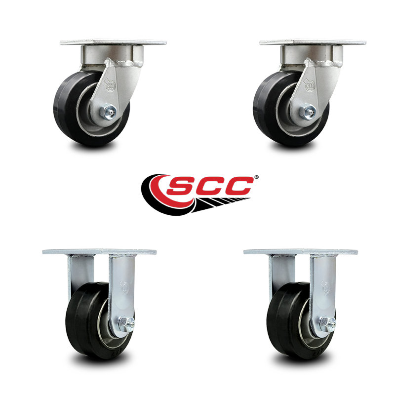 Kingpinle sur roulettes pivotantes en aluminium