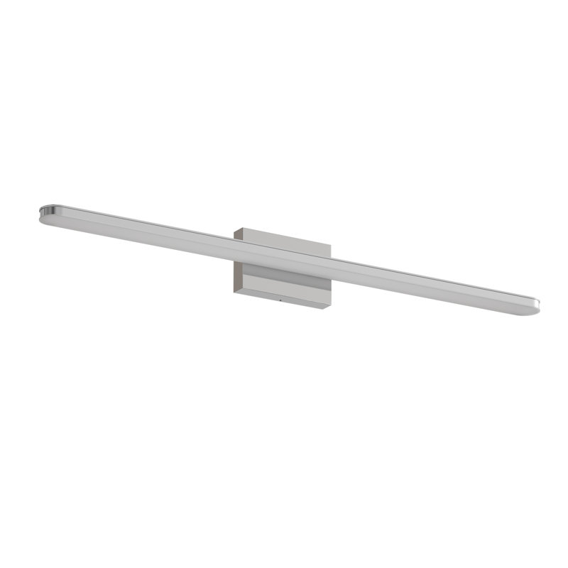 Luminaire de meuble-lavabo moderne à finition chromée, H 3,3 po x l 39,4 po x P 3,3 po