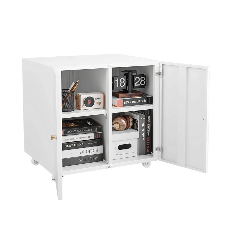 Home Office Printer Stand With Wheels, Printer Tables With File Door  Mobile Lateral Filing Cabinet With Open Storage Shelf For Letter/Legal/A4 Size Files
