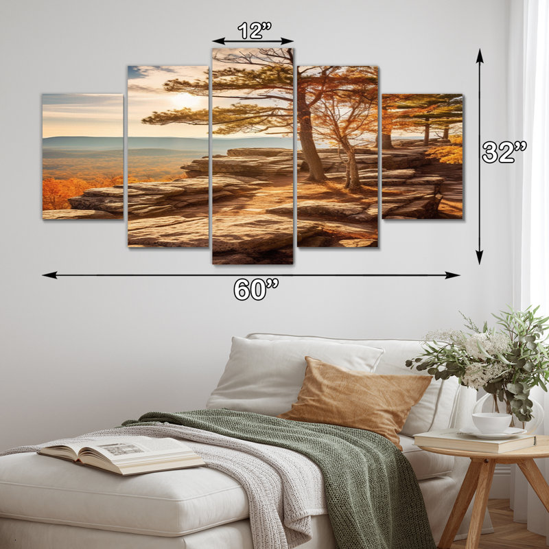 Gwinda - Décoration murale paysages - 5 panneaux