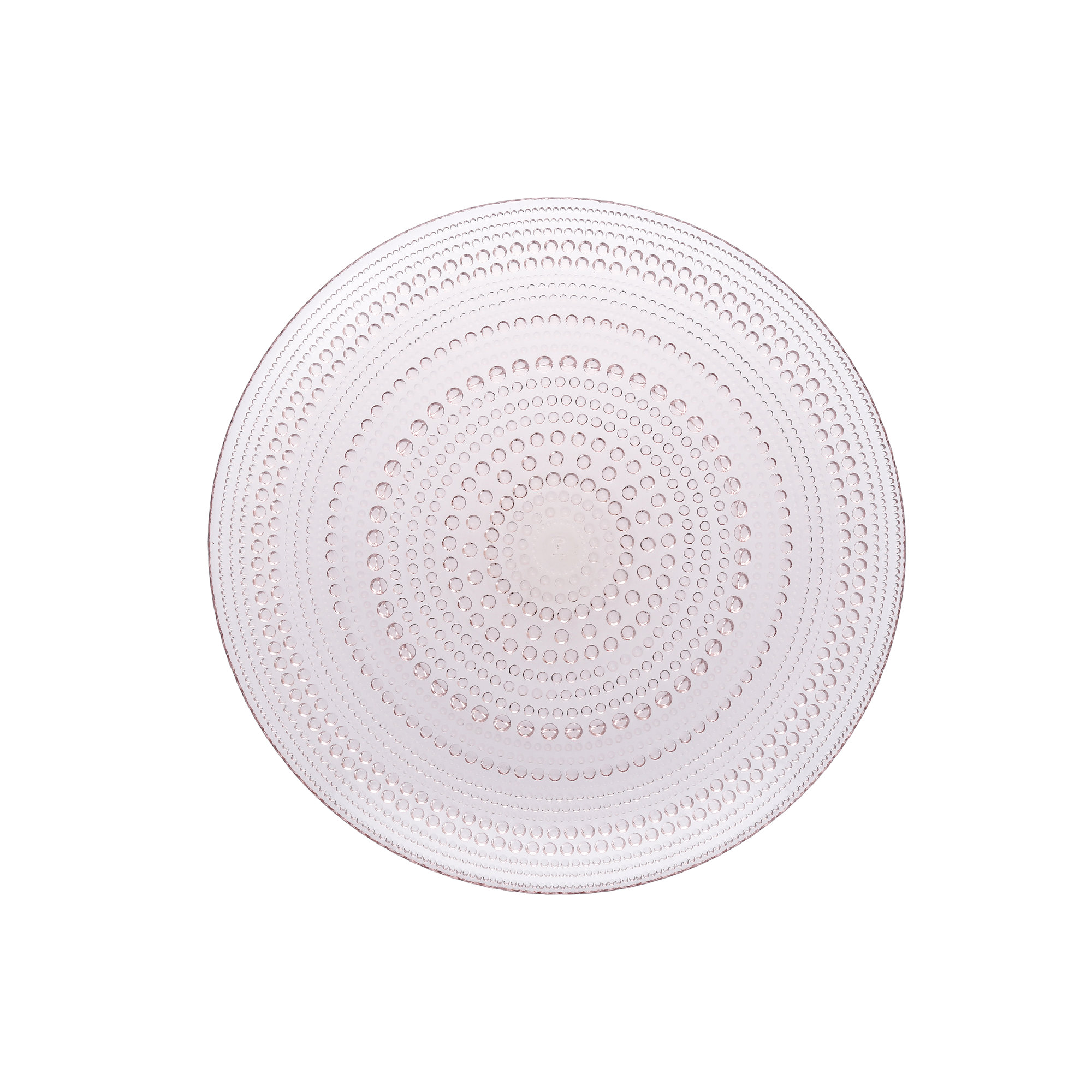 Fortessa Jupiter Glass, 13" Charger/Platter Plate (Set of 4), Pink, Pink