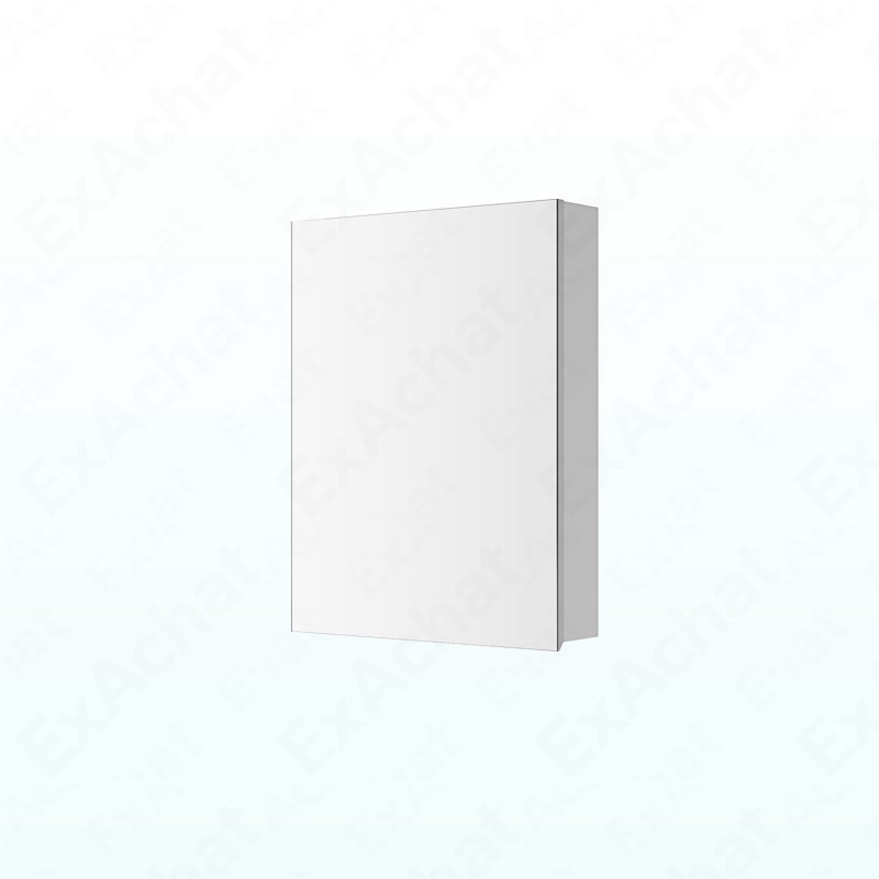 Armoire à pharmacie avec miroir à bords biseautés, porte à ouverture sur la droite et porte sans cadre l 20 po x H 26 po