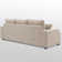 Alden 100'' Upholstered L shape Sectional with Convertible Chaise