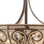 3-Light Drum Crystal Semi Flush Mount
