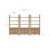 Arched 3-Tier Bookshelf With Seagrass Cabinet Base