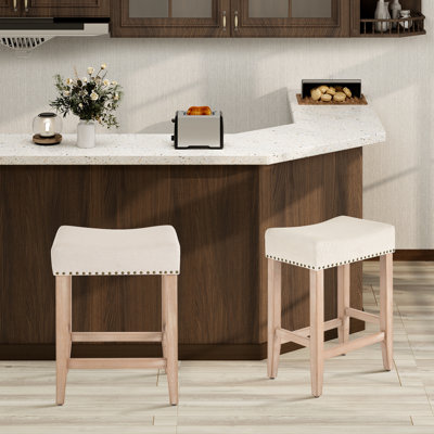 25.75" Counter Stool with Rakestraw Wood Frame