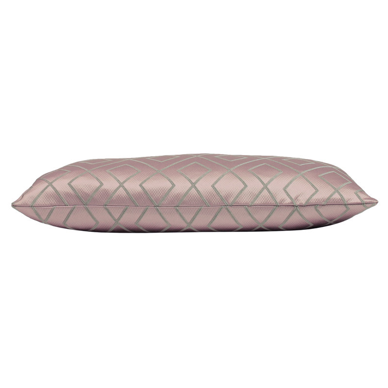 Geometric Rectangular Cushion, Rose