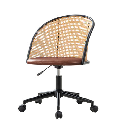 Clarrisa Mid-Century Modern Office Chair with Arc-Shaped Back
