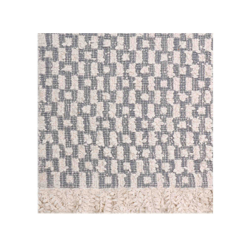 Abstract Area Rug in Black/Light Brown, Runner 2'6" x 12'