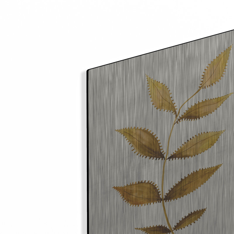 Luxe Golden Art «Golden Spotted Leaves» par Cindy Ja «Golden Spotted Leaves» par Cindy Jacobs, H 16 po x l 12 po