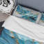 Ensemble de housse de couette Blue and White Glacier Charm - Abstract Shapes-107147618