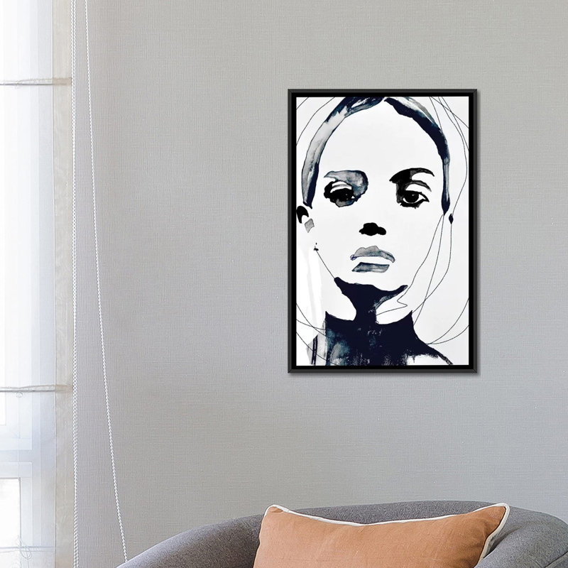 «Vanquish», impression sur toile, H 26 po x l 18 po x P 1,5 po, Toile avec cadre noir, Pas de tapis