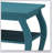 Teal 2-shelf End Table