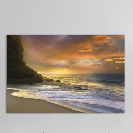 "Morning Fire", impression sur toile tendue, H 40 po x l 60 po x P 1,5 po, Toile tendue, Pas de tapis