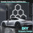 16Pack Hexagon Garage Led Lights