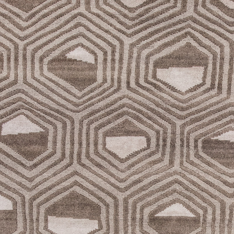 Tapis dune noué à la main de haute qualité, Rectangulaire 8 pi x 10 pi