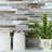 Twilight Random Sized Straight Edge Metal and Glass Mosaic Tile-36952528