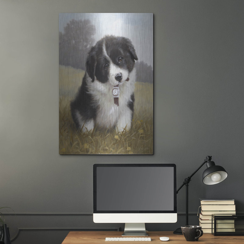 «Border Collie Puppy» par John Silver, H 36 po x l 24 po
