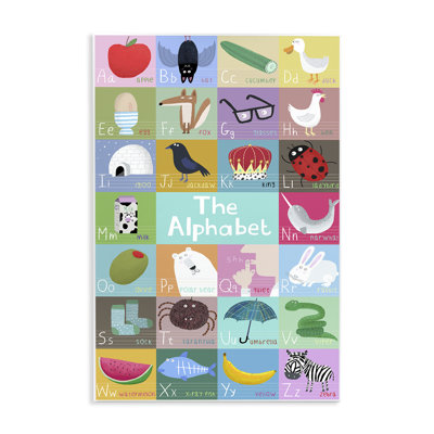 First Words Alphabet Wall Plaque, design by Carla Daly