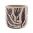 Set of 4 Grey Cement Planters 4.3" – Botanical Design Flower Pots
