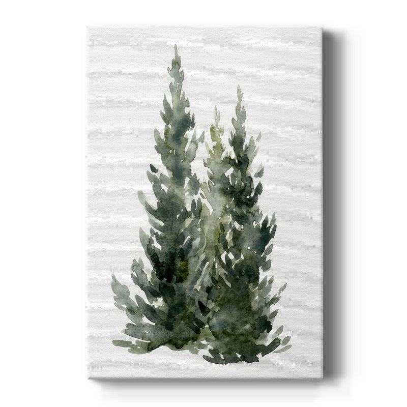Simple Evergreen I - galerie sur mesure, H 27 po x l 18 po