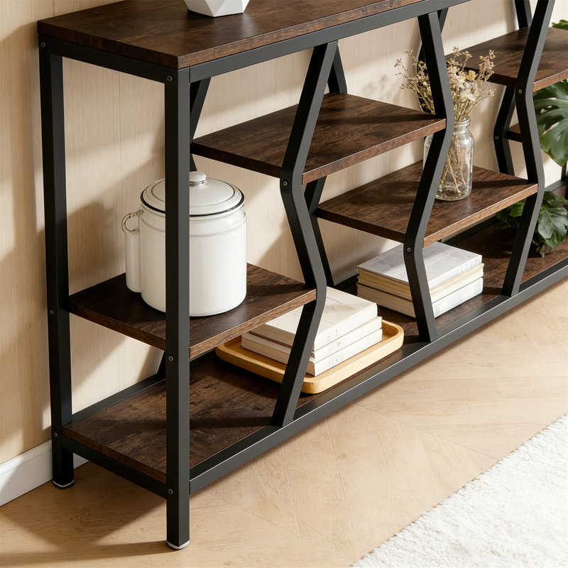 Console industrielle 70,9 "avec tablettes de rangement